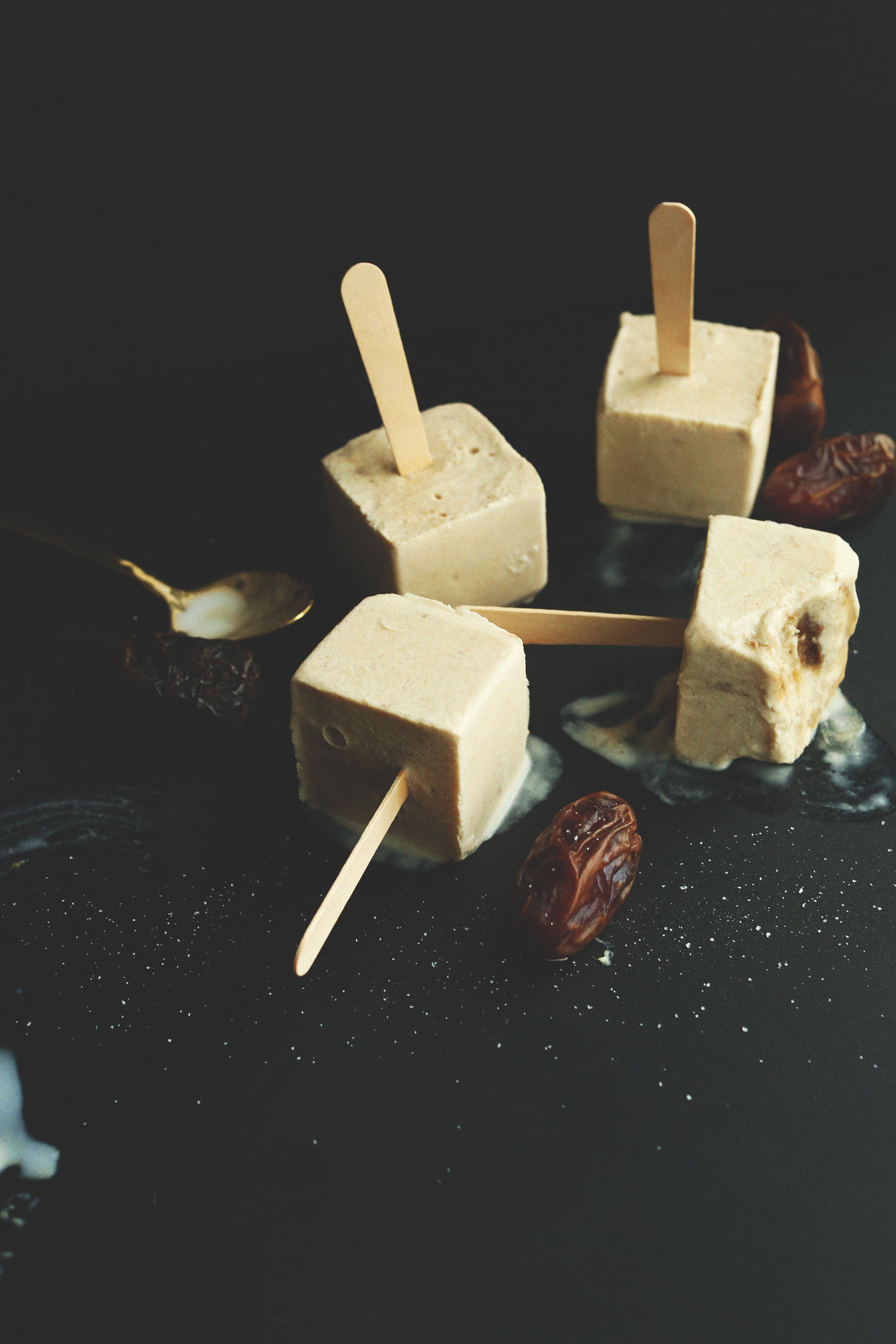 Simple homemade Dulce De Leche Pops for a vegan summer dessert