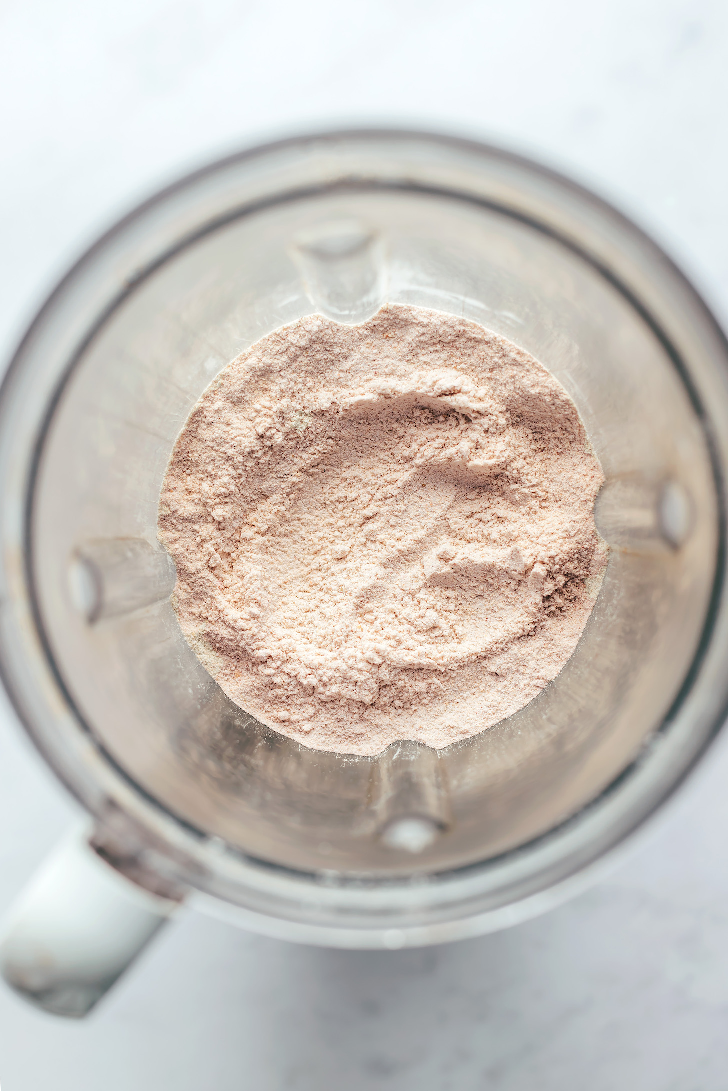 Homemade buckwheat flour in a blender