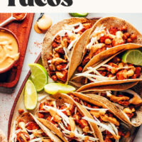 Image of bbq sweet potato chickpea tacos