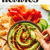 Image of green goddess hummus